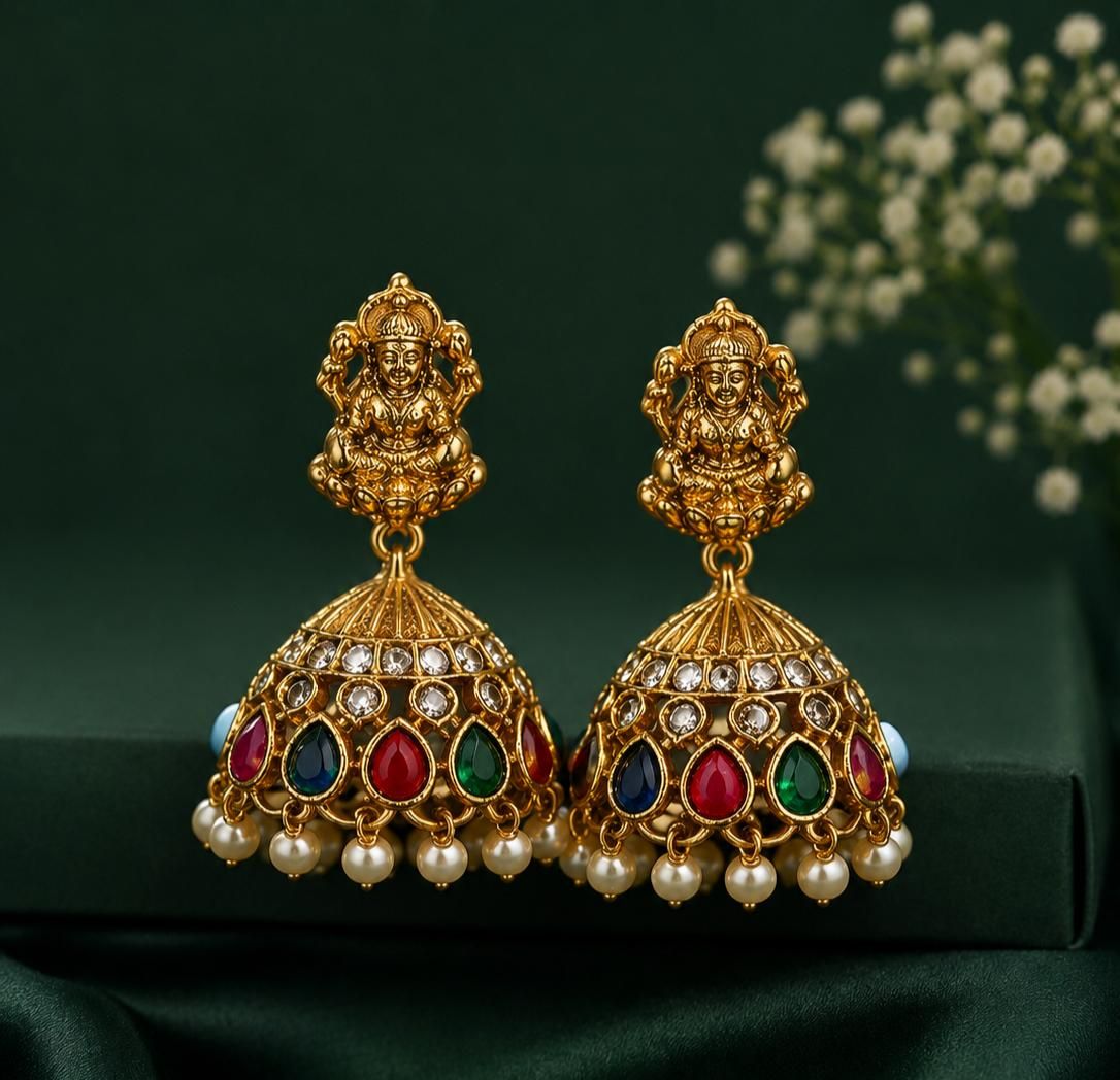 Navarathna Jhumkas