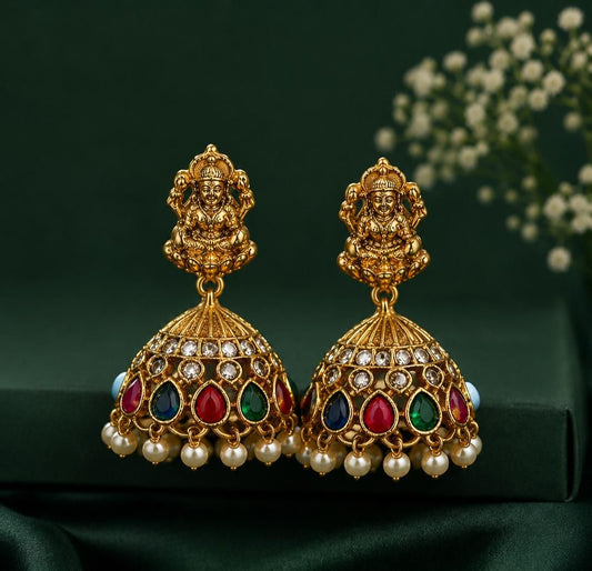 Navarathna Jhumkas