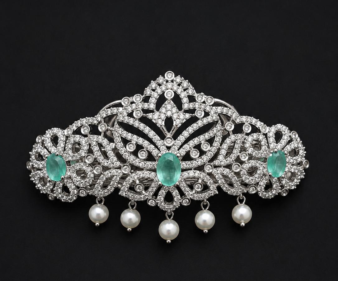 Rhodium Hair Clip